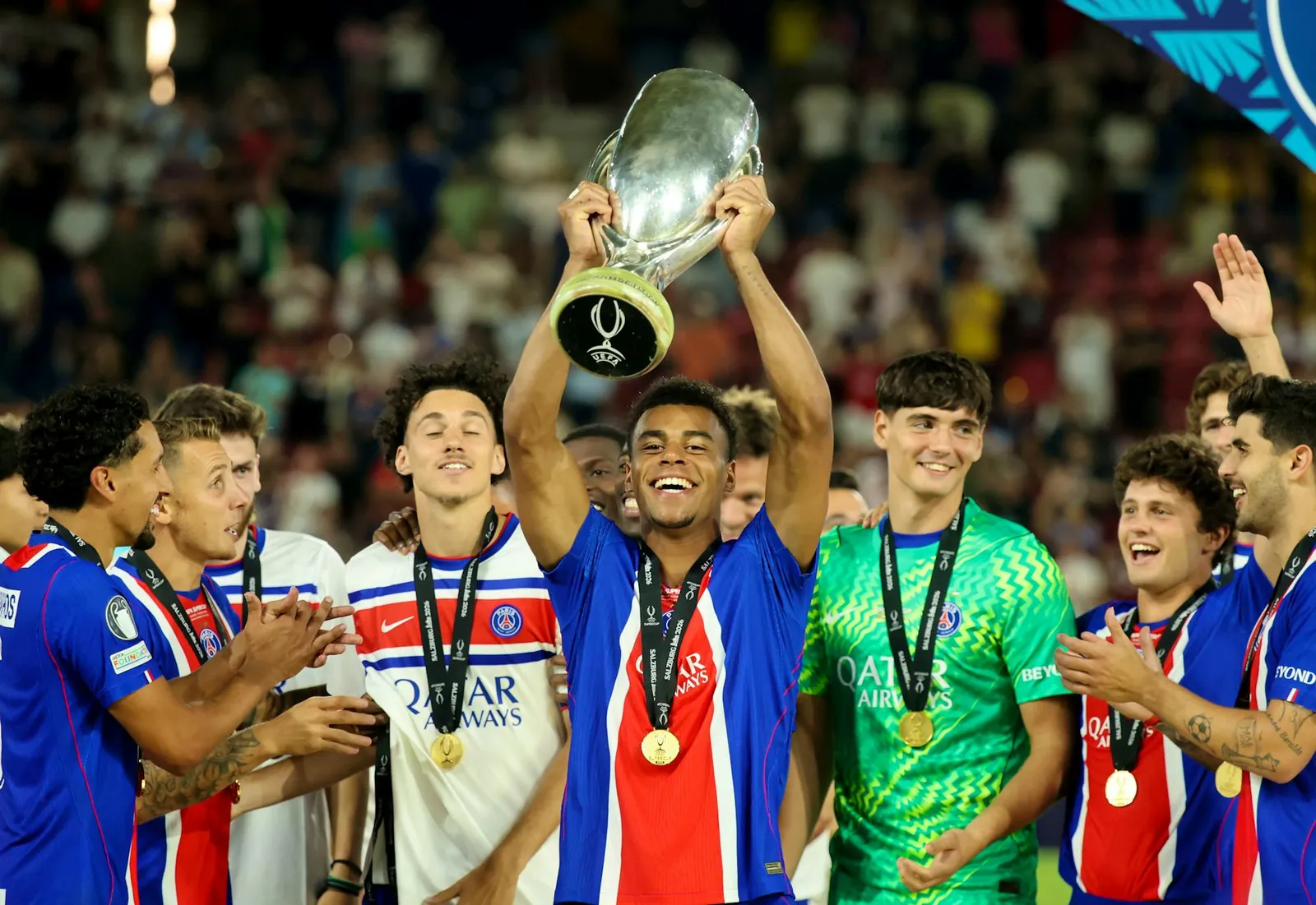 PSG jubelt über den Titel.